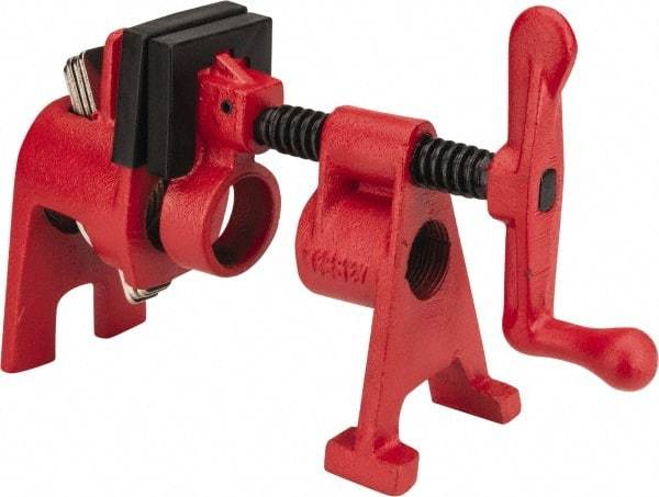 Bessey - 3/4" Pipe, 1-11/16" Throat Depth, 1-11/16" Clamp Face, H Style Pipe Clamp - Eagle Tool & Supply