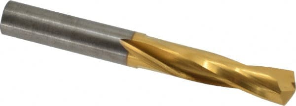 Atrax - 25/64" 135° Spiral Flute Solid Carbide Screw Machine Drill Bit - Eagle Tool & Supply