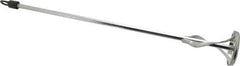 Premier Paint Roller - Metal Chrome Power Mixer - 17 Inch Long x 3/8 Inch Shank Diameter, Compatible with 1 to 5 Gallon Containers - Eagle Tool & Supply