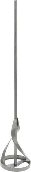 Premier Paint Roller - Metal Chrome Power Mixer - 17 Inch Long x 3/8 Inch Shank Diameter, Compatible with 5 to 10 Gallon Containers - Eagle Tool & Supply