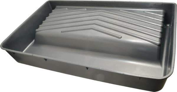 Premier Paint Roller - 18" Roller Compatible Heavy-Duty Deep-Well Paint Tray - 2 Qt Capacity, 20" Wide, Plastic - Eagle Tool & Supply