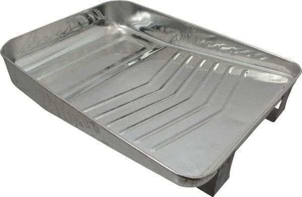 Premier Paint Roller - 9" Roller Compatible Metal Paint Tray with Ladder Legs - 1 Qt Capacity, 10-1/2" Wide, Metal - Eagle Tool & Supply