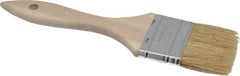 Premier Paint Roller - 1" Flat Hog Chip Brush - 1-3/4" Bristle Length, 5" Wood Dowel Handle - Eagle Tool & Supply