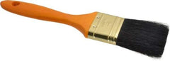 Premier Paint Roller - 2" Flat Hog Varnish Brush - 2-1/2" Bristle Length, 7" Wood Handle - Eagle Tool & Supply