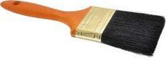 Premier Paint Roller - 3" Flat Hog Varnish Brush - 3" Bristle Length, 7-1/2" Wood Handle - Eagle Tool & Supply