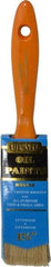 Premier Paint Roller - 1-1/2" Flat Hog Varnish Brush - 2-1/4" Bristle Length, 6-1/4" Wood Handle - Eagle Tool & Supply