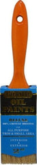 Premier Paint Roller - 2" Flat Hog Varnish Brush - 2-1/2" Bristle Length, 7" Wood Handle - Eagle Tool & Supply