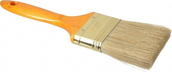 Premier Paint Roller - 2-1/2" Flat Hog Varnish Brush - 2-3/4" Bristle Length, 7" Wood Handle - Eagle Tool & Supply