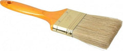 Premier Paint Roller - 2-1/2" Flat Hog Varnish Brush - 2-3/4" Bristle Length, 7" Wood Handle - Eagle Tool & Supply