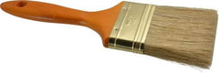 Premier Paint Roller - 3" Flat Hog Varnish Brush - 3" Bristle Length, 7-1/2" Wood Handle - Eagle Tool & Supply