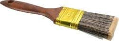 Premier Paint Roller - 2" Flat Synthetic Varnish Brush - 2-1/2" Bristle Length, 7" Wood Handle - Eagle Tool & Supply