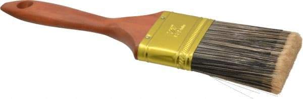 Premier Paint Roller - 2-1/2" Flat Synthetic Varnish Brush - 2-3/4" Bristle Length, 6-3/4" Wood Handle - Eagle Tool & Supply