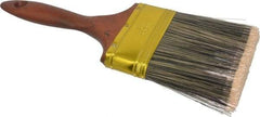 Premier Paint Roller - 4" Flat Synthetic Varnish Brush - 3-1/2" Bristle Length, 6" Wood Handle - Eagle Tool & Supply