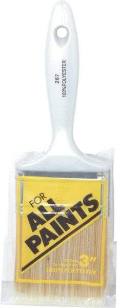 Premier Paint Roller - 3" Synthetic Varnish Brush - 3" Bristle Length, 6-1/2" Plastic Handle - Eagle Tool & Supply
