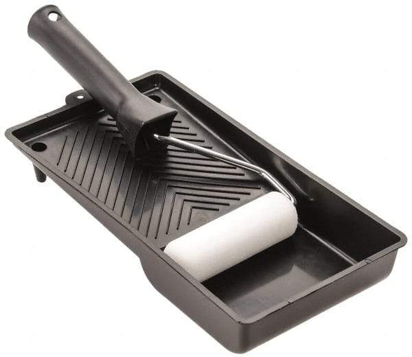Premier Paint Roller - Mini Paint Roller Set - 4" Wide, Includes Paint Tray, Roller Cover & Frame - Eagle Tool & Supply