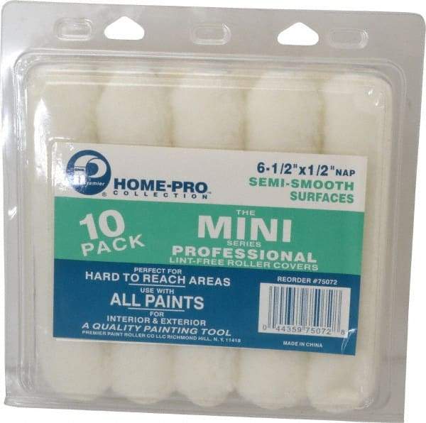 Premier Paint Roller - 1/2" Nap, Mini Paint Roller - 6-1/2" Wide, Includes Roller Cover - Eagle Tool & Supply