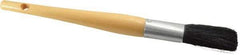 Premier Paint Roller - 1/2" Oval Hog Sash Brush - 2-1/4" Bristle Length, 6" Wood Handle - Eagle Tool & Supply