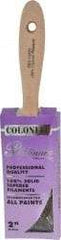 Premier Paint Roller - 2" Flat Synthetic Varnish Brush - 2-3/4" Bristle Length, 7-1/2" Wood Handle - Eagle Tool & Supply