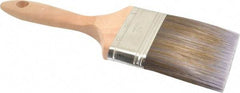 Premier Paint Roller - 4" Flat Synthetic Varnish Brush - 3-3/4" Bristle Length, 7-1/4" Wood Handle - Eagle Tool & Supply