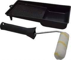 Premier Paint Roller - Mini Paint Roller Set - 4" Wide, Includes Paint Tray & Roller Cover - Eagle Tool & Supply