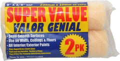 Premier Paint Roller - 3/8" Nap, 9" Wide Paint General Purpose Roller Cover - Semi-Smooth Texture, Polyester - Eagle Tool & Supply