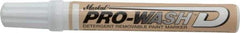 Markal - White Oil-Based Paint Marker - Fine Tip, Alcohol Base Ink - Eagle Tool & Supply