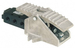 Parker - 0.83 CV Rate, 1/4" NPT Inlet Direct Air 2 Mechanical Spool Valve - 4 Way, 2 Position, 150 Max psi, Treadle Manual Return - Eagle Tool & Supply