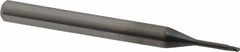 OSG - 1.2mm Diam, 1mm LOC, 2 Flute Solid Carbide Ball End Mill - WXL Finish, Single End, 45mm OAL, 4mm Shank Diam, Spiral Flute - Eagle Tool & Supply
