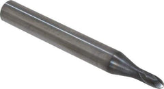 OSG - 3mm Diam, 2.4mm LOC, 2 Flute Solid Carbide Ball End Mill - WXL Finish, Single End, 50mm OAL, 6mm Shank Diam, Spiral Flute - Eagle Tool & Supply