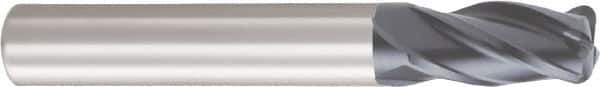 OSG - 7/16", 4 Flute, Single End, Solid Carbide, 0.03" Corner Radius End Mill - 2-3/4" OAL, 30° Helix, Right Hand Flute, 1" LOC, Right Hand Cut - Eagle Tool & Supply