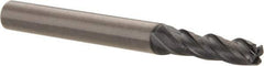 OSG - 5/32", 4 Flute, Single End, Solid Carbide, 0.03" Corner Radius End Mill - 2" OAL, 30° Helix, Right Hand Flute, 9/16" LOC, Right Hand Cut - Eagle Tool & Supply