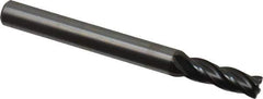 OSG - 7/32", 4 Flute, Single End, Solid Carbide, 0.02" Corner Radius End Mill - 2-1/2" OAL, 30° Helix, Right Hand Flute, 5/8" LOC, Right Hand Cut - Eagle Tool & Supply