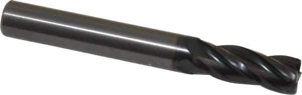 OSG - 5/16", 4 Flute, Single End, Solid Carbide, 0.03" Corner Radius End Mill - 2-1/2" OAL, 30° Helix, Right Hand Flute, 13/16" LOC, Right Hand Cut - Eagle Tool & Supply
