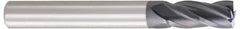 OSG - 9/32", 3/4" LOC, 5/16" Shank Diam, 2-1/2" OAL, 4 Flute, Solid Carbide Square End Mill - Single End, WXL Finish, Spiral Flute, 30° Helix, Centercutting, Right Hand Cut, Right Hand Flute, Series 3604 - Eagle Tool & Supply