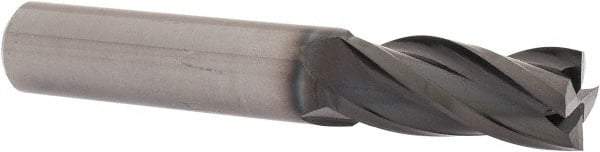 OSG - 7/16", 1" LOC, 7/16" Shank Diam, 2-3/4" OAL, 4 Flute, Solid Carbide Square End Mill - Single End, WXL Finish, Spiral Flute, 30° Helix, Centercutting, Right Hand Cut, Right Hand Flute, Series 3604 - Eagle Tool & Supply