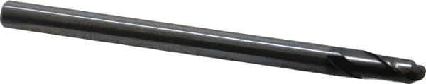 OSG - 6mm Diam, 12mm LOC, 2 Flute Solid Carbide Ball End Mill - WXL Finish, Single End, 90mm OAL, 6mm Shank Diam, Spiral Flute - Eagle Tool & Supply