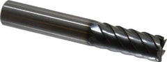 OSG - 5/8", 1-1/2" LOC, 5/8" Shank Diam, 4" OAL, 6 Flute, Solid Carbide Square End Mill - Single End, WXS Finish, Spiral Flute, 45° Helix, Centercutting, Right Hand Cut, Right Hand Flute, Series 4440 - Eagle Tool & Supply