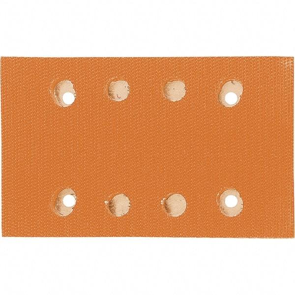 Dynabrade - 5 x 3-1/4" Rectangular Hook Face Backing Pad - Dynabug II Compatible, Screw Attachment, Vacuum Pad, 3/8" Thick, Medium Density, Short Nap - Eagle Tool & Supply