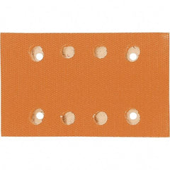 Dynabrade - 5 x 3-1/4" Rectangular Hook Face Backing Pad - Dynabug II Compatible, Screw Attachment, Vacuum Pad, 3/8" Thick, Medium Density, Short Nap - Eagle Tool & Supply