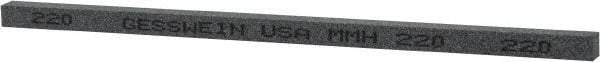 Made in USA - 220 Grit Silicon Carbide Square Polishing Stone - Very Fine Grade, 5/32" Wide x 6" Long x 5/32" Thick - Eagle Tool & Supply