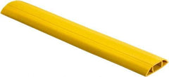 Hubbell Wiring Device-Kellems - 1 Channel, 5 Ft Long, 1-1/4" Max Compatible Cable Diam, Yellow PVC On Floor Cable Cover - 142.24mm Overall Width x 43.18mm Overall Height, 45.98mm Channel Width x 1-1/4" Channel Height - Eagle Tool & Supply