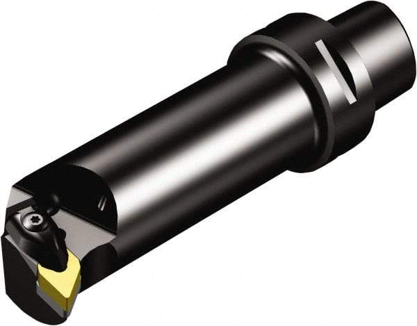 Sandvik Coromant - Left Hand Cut, Size C4, DNMG 332 Insert Compatiblity, Modular Turning & Profiling Cutting Unit Head - 17mm Ctr to Cutting Edge, 90mm Head Length, Through Coolant, Series T-Max P - Eagle Tool & Supply