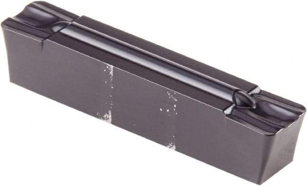 Kennametal - 0505G GMP Grade KCU25, 5.05mm Cutting Width Carbide Grooving Insert - 4.19mm Max Depth of Cut, Neutral, 0.79mm Corner Radius, AlTiN Finish - Eagle Tool & Supply