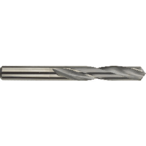 #40 Dia. × 0.098″ Shank × 1″ Flute Length × 2″ OAL, Standard, 118°, AlTiN, 2 Flute, External Coolant, Round Solid Carbide Drill Series/List #5374T - Eagle Tool & Supply