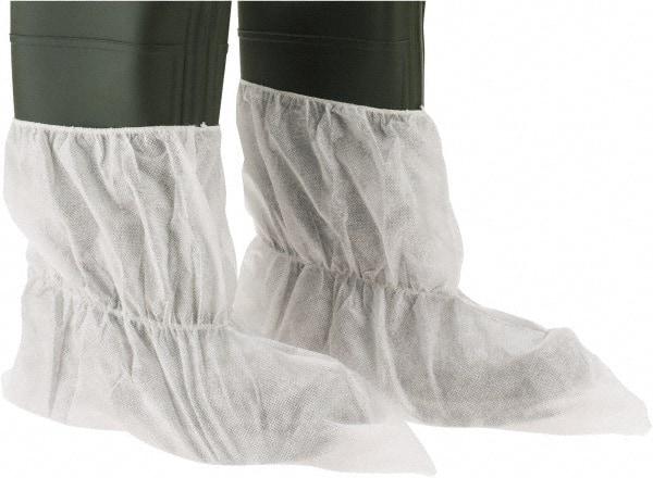 Dupont - Size XL, SureStep, Standard Boot Cover - White, Non-Chemical Resistant - Eagle Tool & Supply