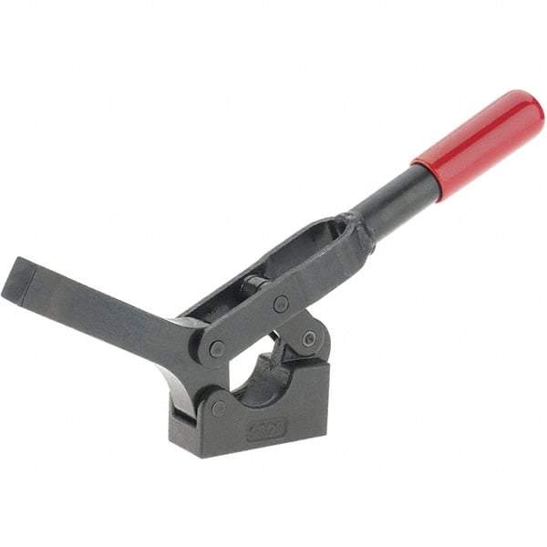 De-Sta-Co - 600 Lb Holding Capacity, Horizontal Handle, Manual Hold Down Toggle Clamp - 69° Handle Movement, 90° Bar Opening, Solid Bar, Solid Base, Oxide Finish, Forged Alloy Steel - Eagle Tool & Supply