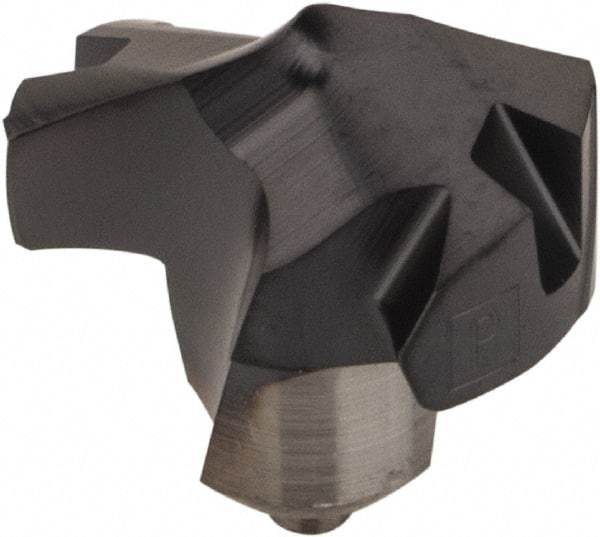 Kennametal - Series KenTIP, 7.94mm Diam Grade KCP15 140° Replaceable Drill Tip - Carbide, AlTiN Finish, F Seat Size - Eagle Tool & Supply