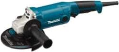 Makita - 6" Wheel Diam, 10,000 RPM, Corded Angle & Disc Grinder - 5/8-11 Spindle, 120 Volts, 10.5 Amps - Eagle Tool & Supply