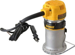 DeWALT - 16,000 to 27,000 RPM, 1.25 HP, 7 Amp, Fixed Base Electric Router - 115 Volts, 1/4 Inch Collet - Eagle Tool & Supply