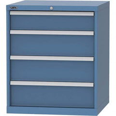 LISTA - 4 Drawer, 45 Compartment Bright Blue Steel Modular Storage Cabinet - Eagle Tool & Supply